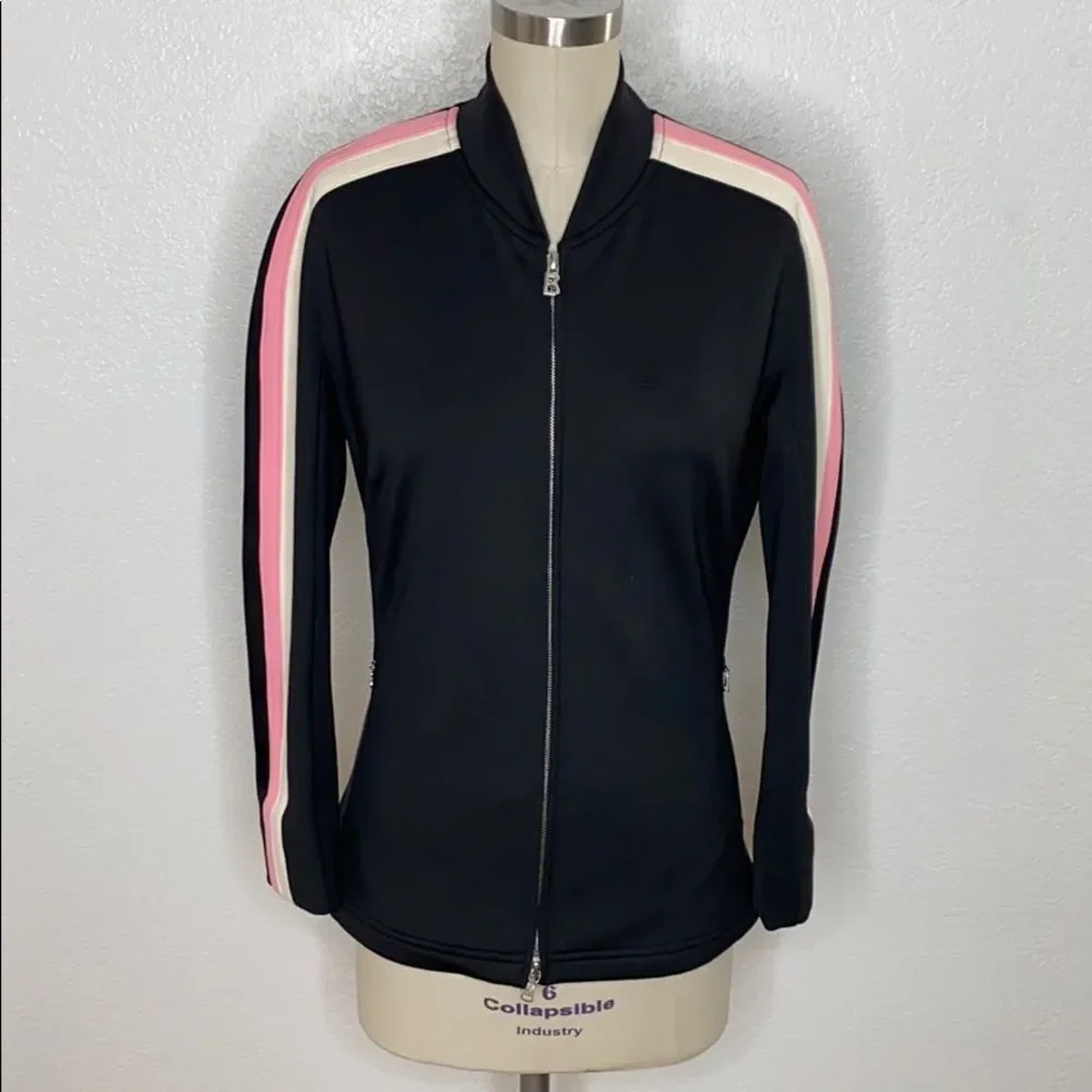 BOGNER black zip ski cold weather snow pink Y2K waterproof  jacket S